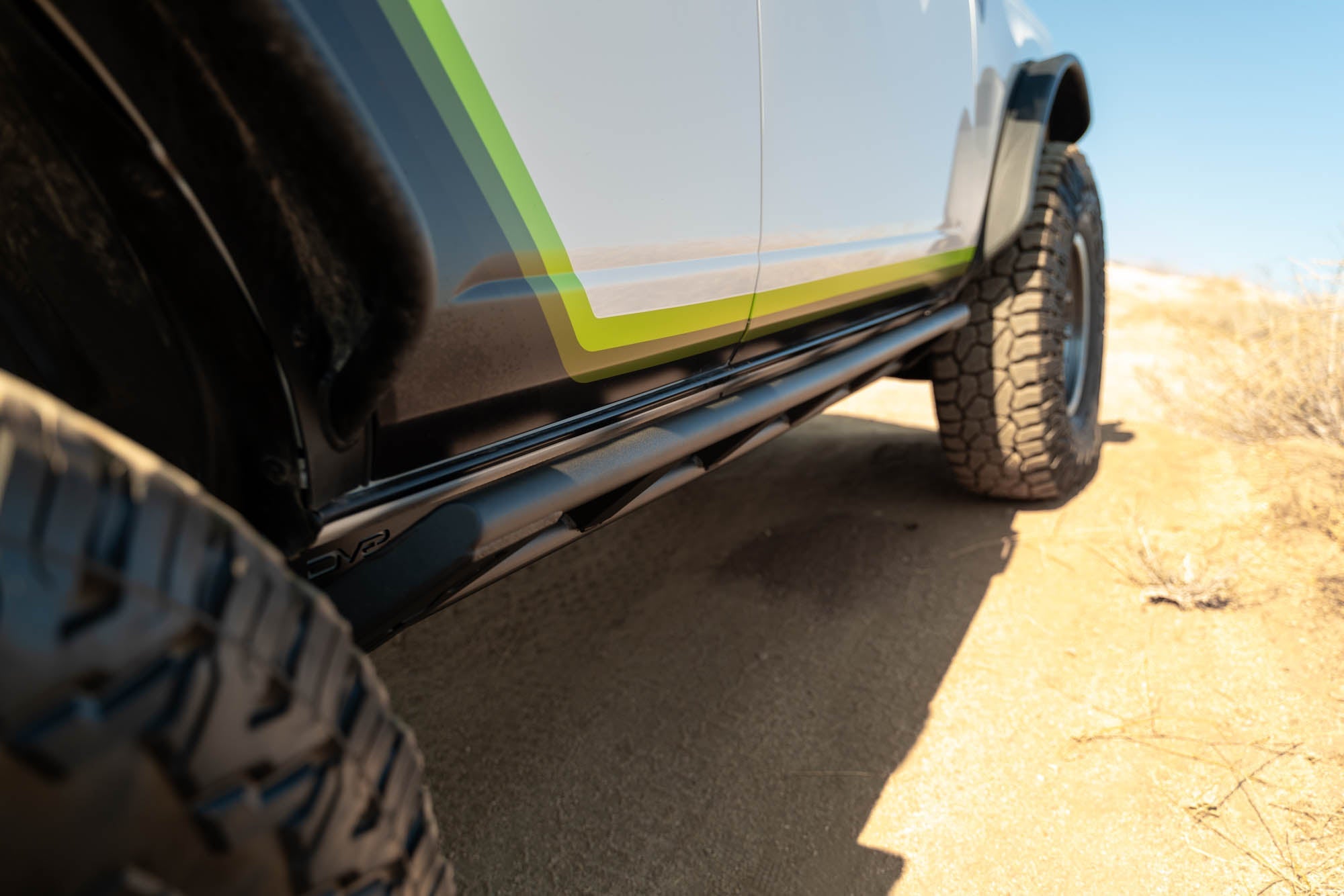 2021 2024 Ford Bronco Fs 15 4 Door Rock Sliders V2 DV8 Offroad