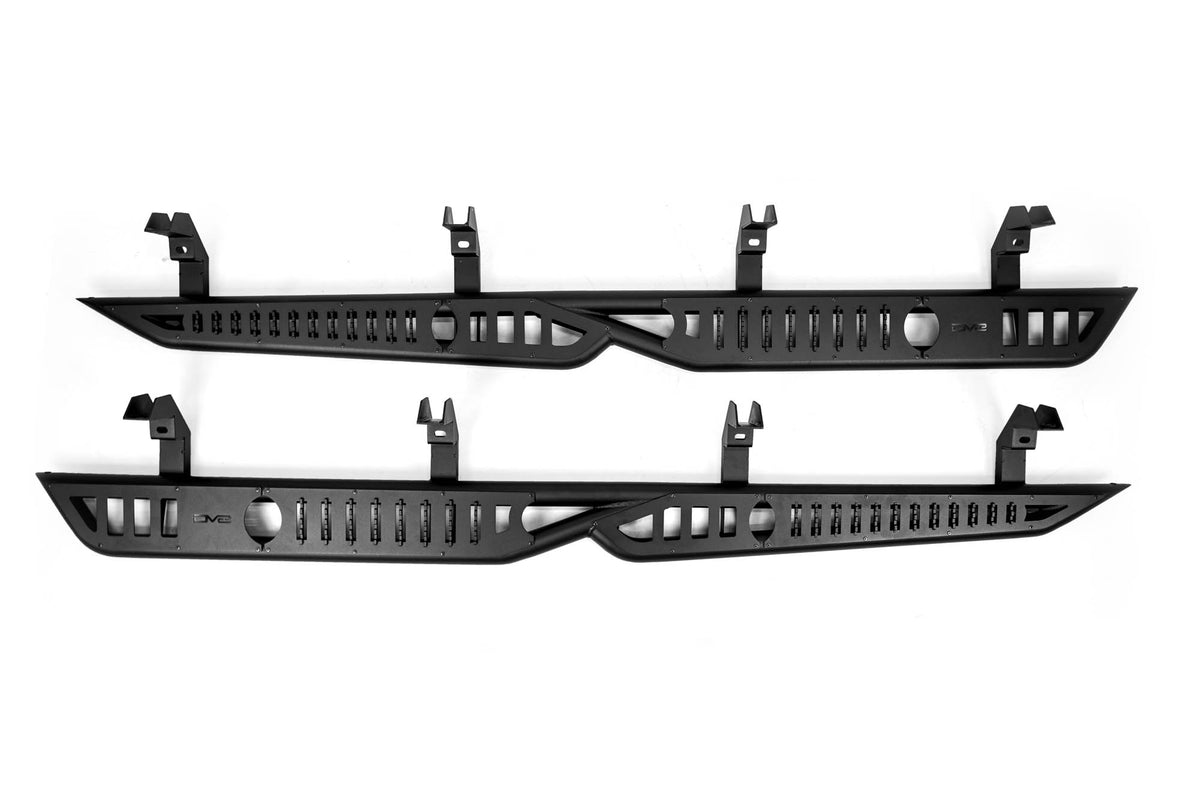2019 2024 GMC Sierra 1500 & Chevrolet Silverado 1500 Crew Cab OE Plus Side Steps DV8 Offroad