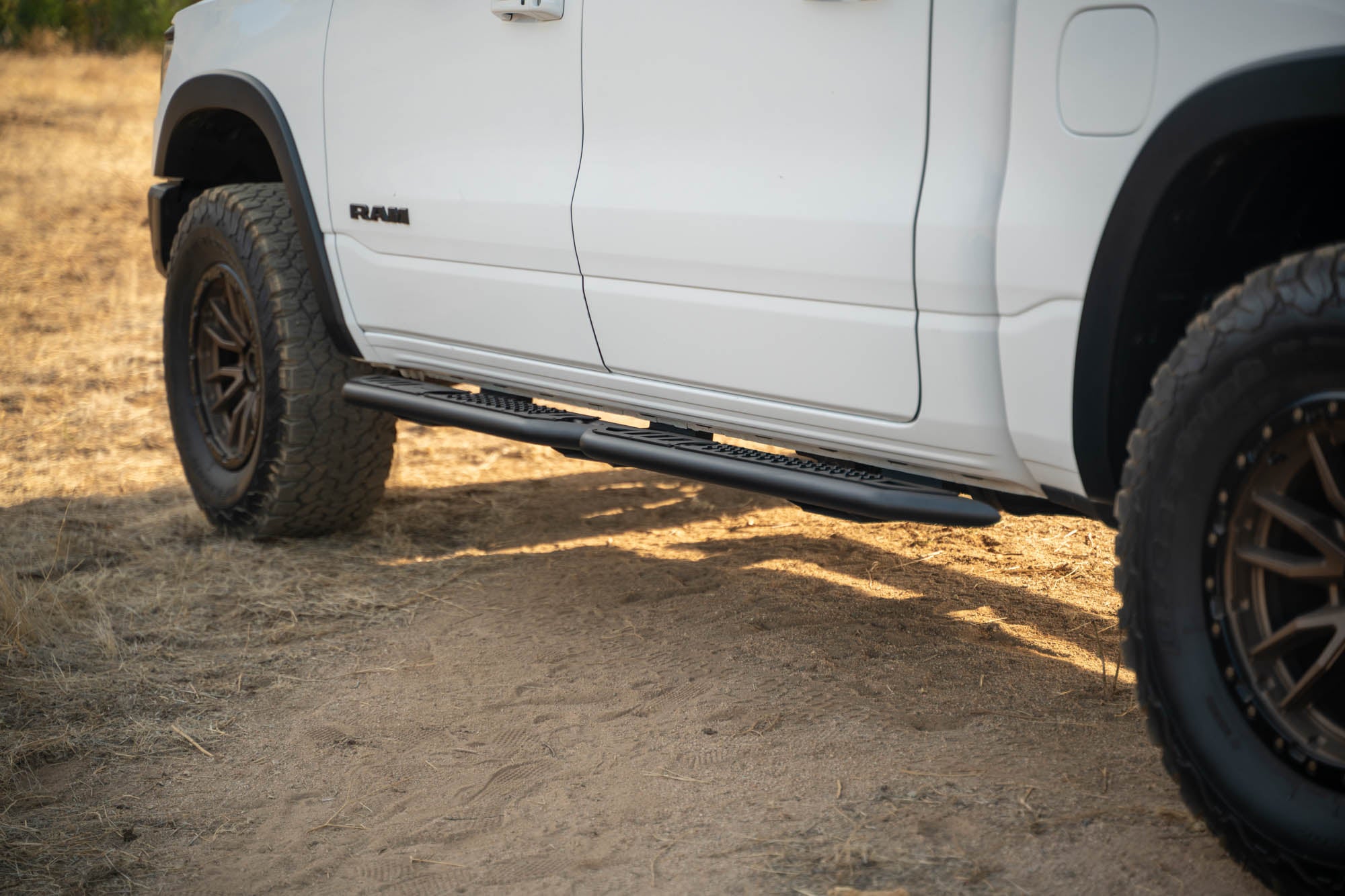 2019 2025 RAM 1500 Crew Cab OE Plus Side Steps DV8 Offroad
