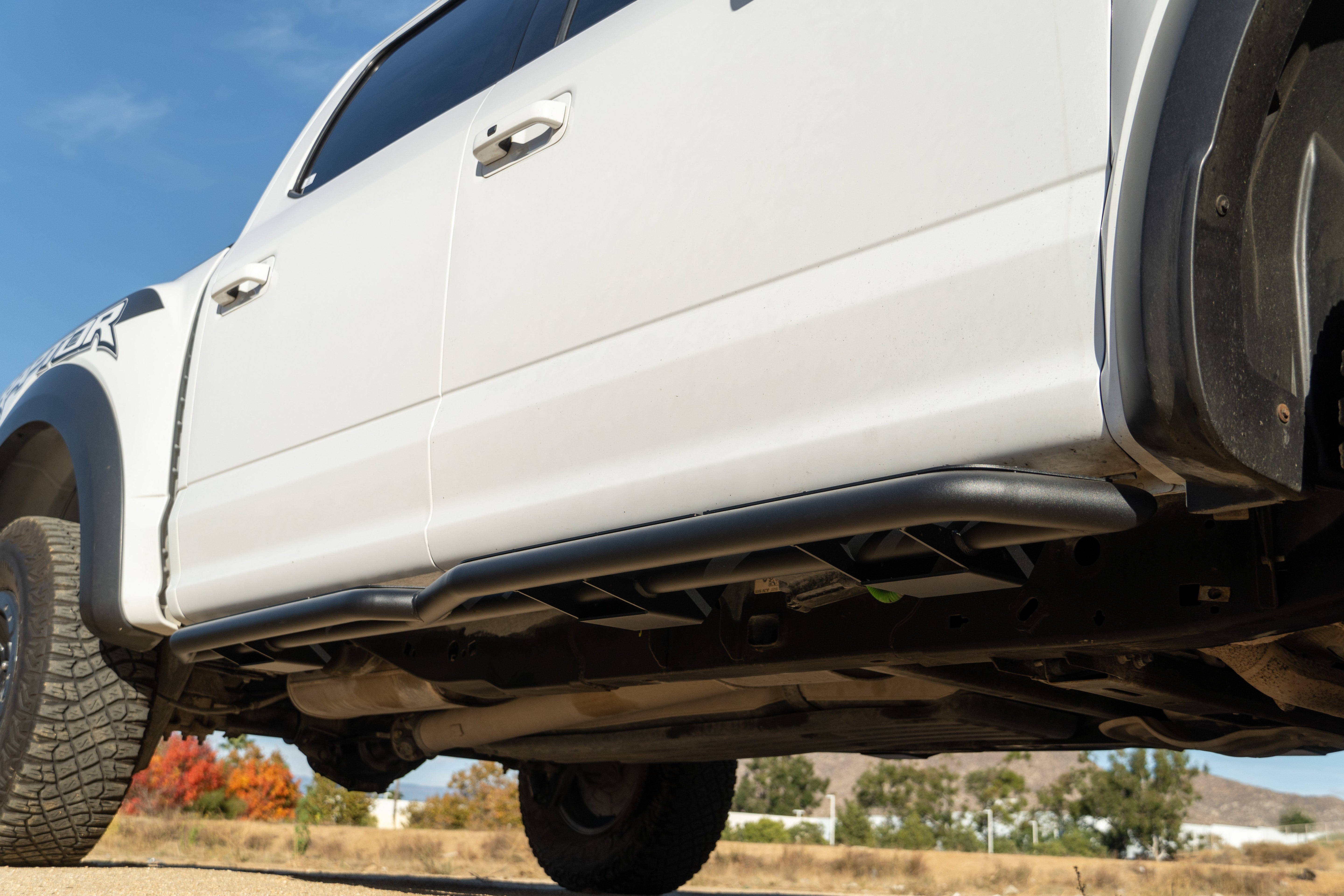 2015 2024 Ford F 150 OE Plus Side Steps DV8 Offroad
