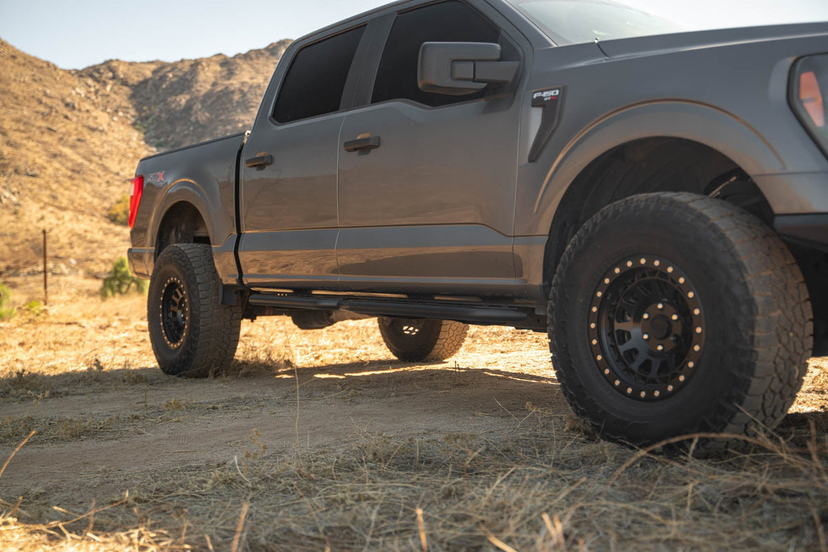 2015 2024 Ford F 150 OE Plus Side Steps DV8 Offroad
