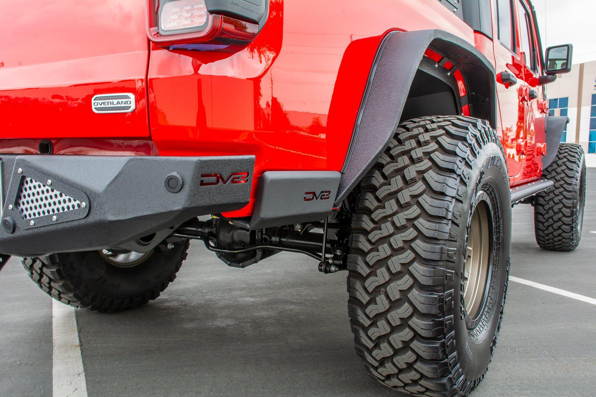 2020 2025 Jeep Gladiator JT Bedside Rock Sliders DV8 Offroad