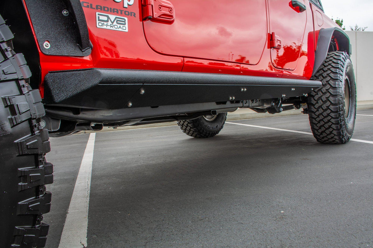 2020 2025 Jeep Gladiator JT Rock Sliders With Step DV8 Offroad