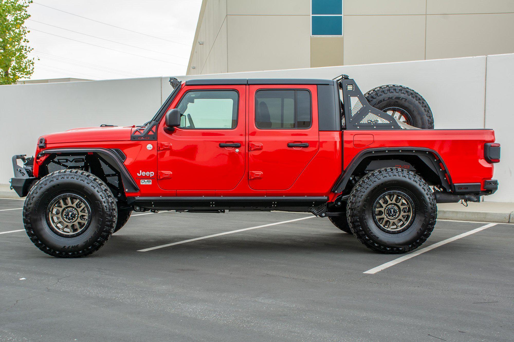 2020 2025 Jeep Gladiator JT Rock Sliders With Step DV8 Offroad