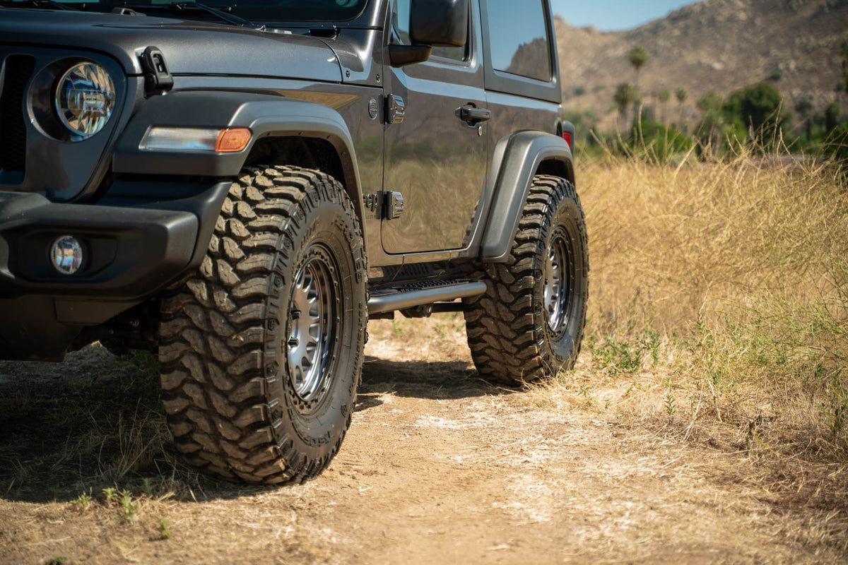 2018 2025 Jeep Wrangler JL 2 Door Oe Plus Side Steps DV8 Offroad