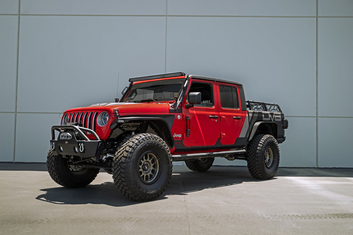 2007 2025 Jeep Gladiator JT Wrangler JK, JKU, JL, JLU Hinge Mounted Steps DV8 Offroad