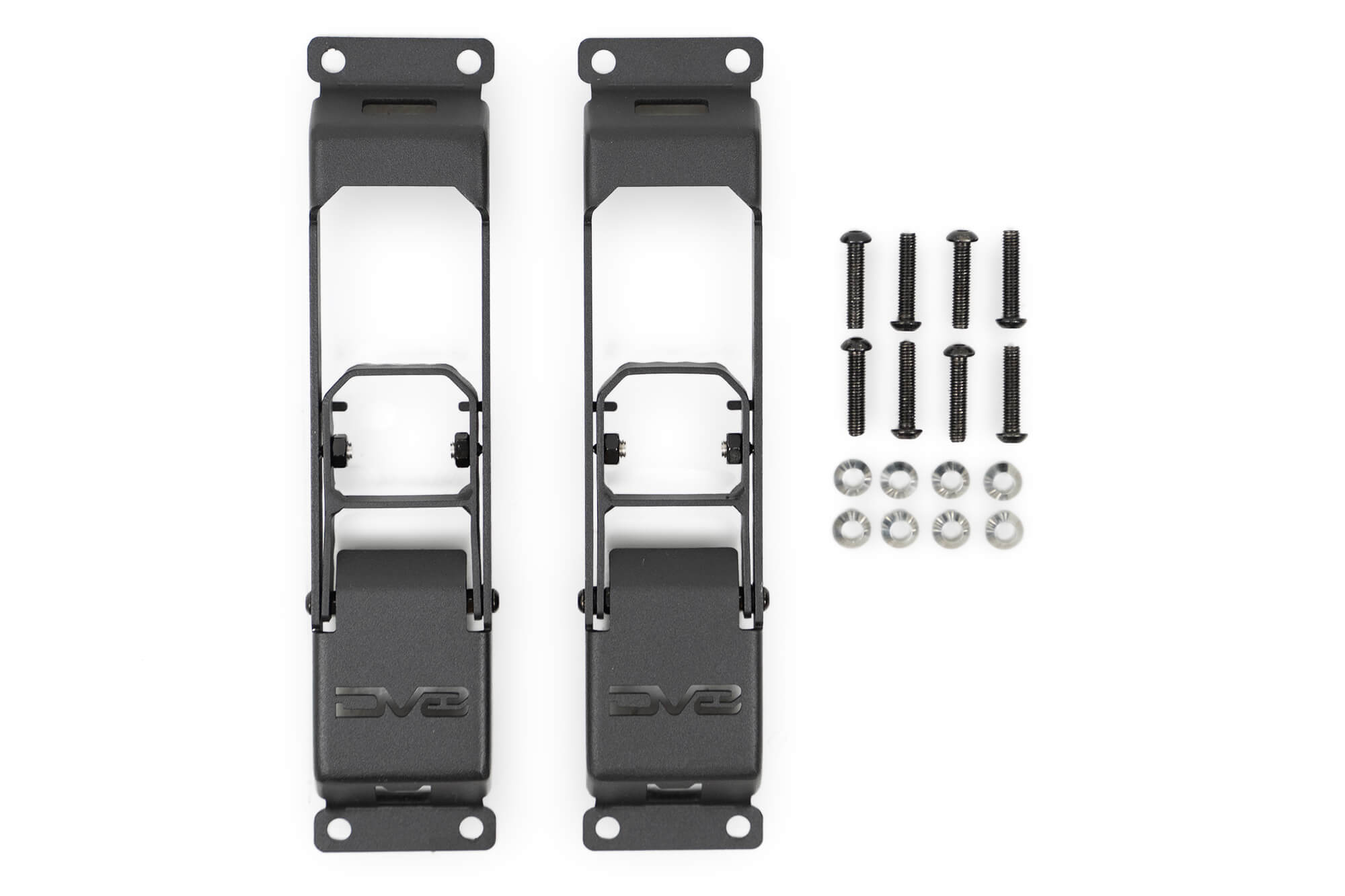 2007 2025 Jeep Gladiator JT Wrangler JK, JKU, JL, JLU Hinge Mounted Steps DV8 Offroad