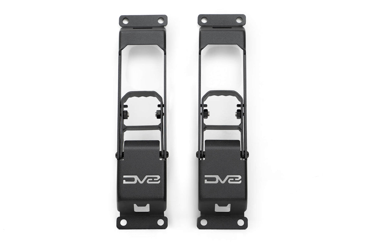 2007 2025 Jeep Gladiator JT Wrangler JK, JKU, JL, JLU Hinge Mounted Steps DV8 Offroad