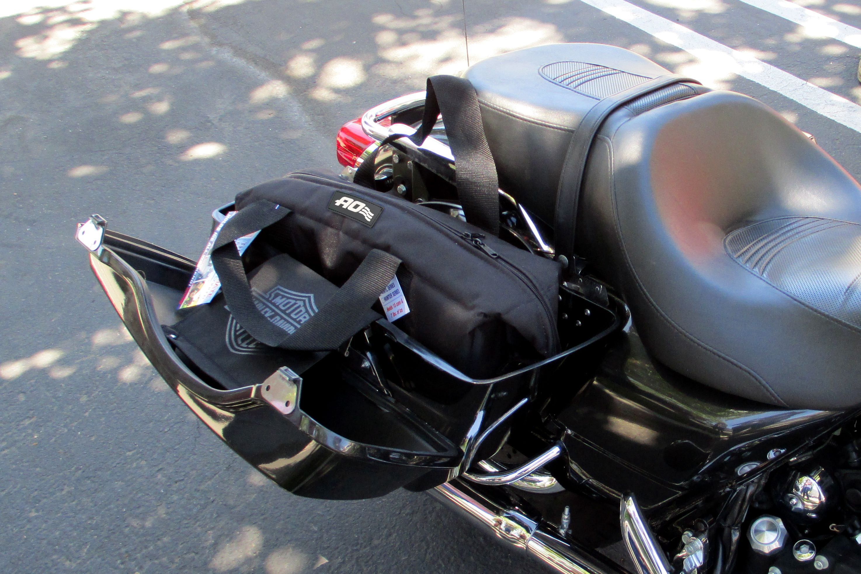 Canvas Series Motorcycle Saddle Bag Cooler (18 Can)