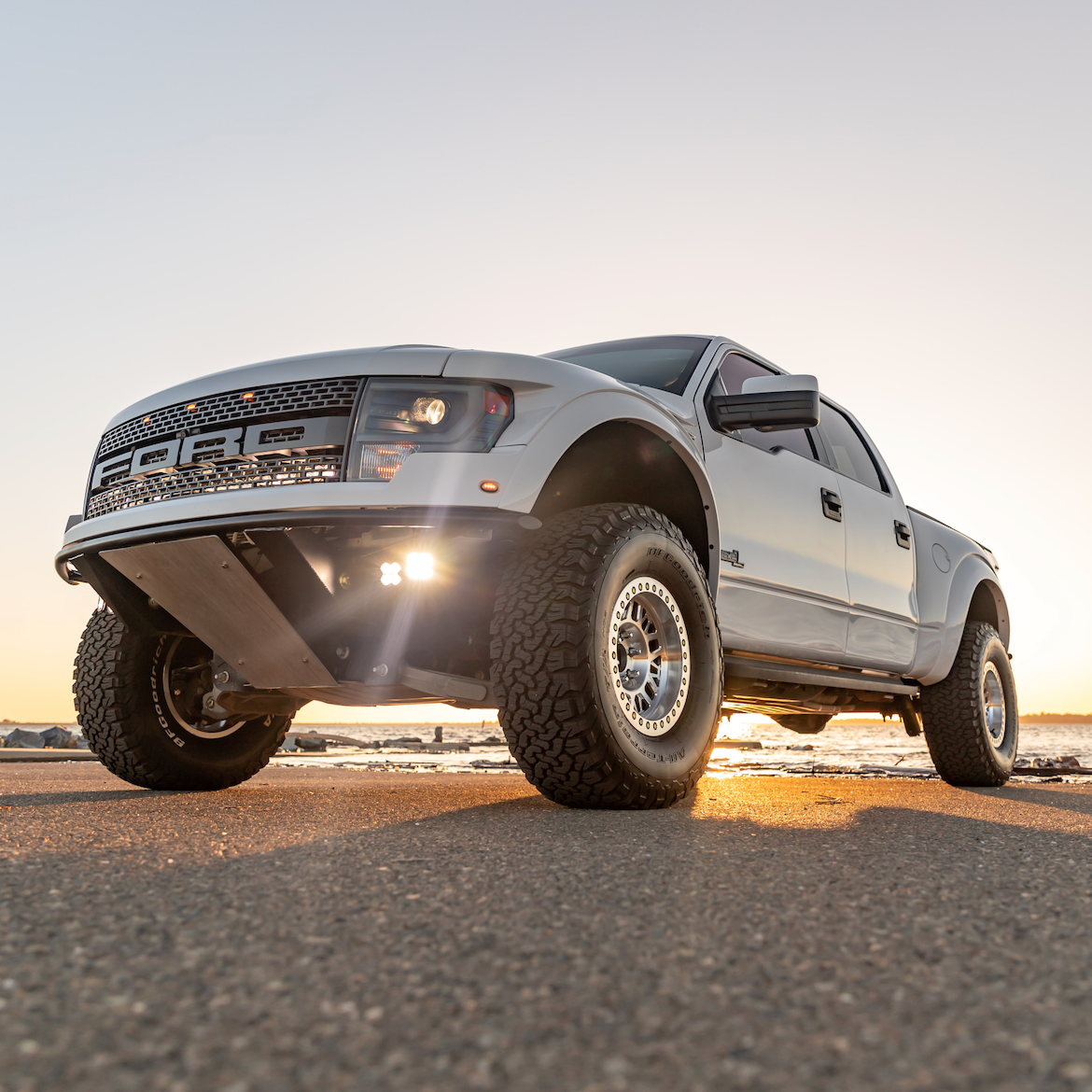 2010-2016 Ford Raptor bedsides showcasing rugged design and enhanced off-road capability for truck enthusiasts.