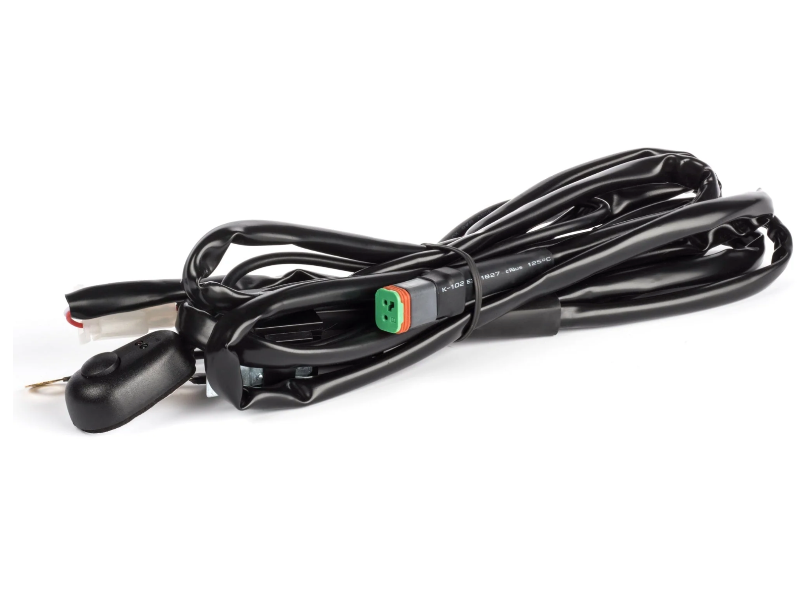 Custom 1 ft BBO Lighting Wiring Harness designed for easy installation in trucks and offroad vehicles.