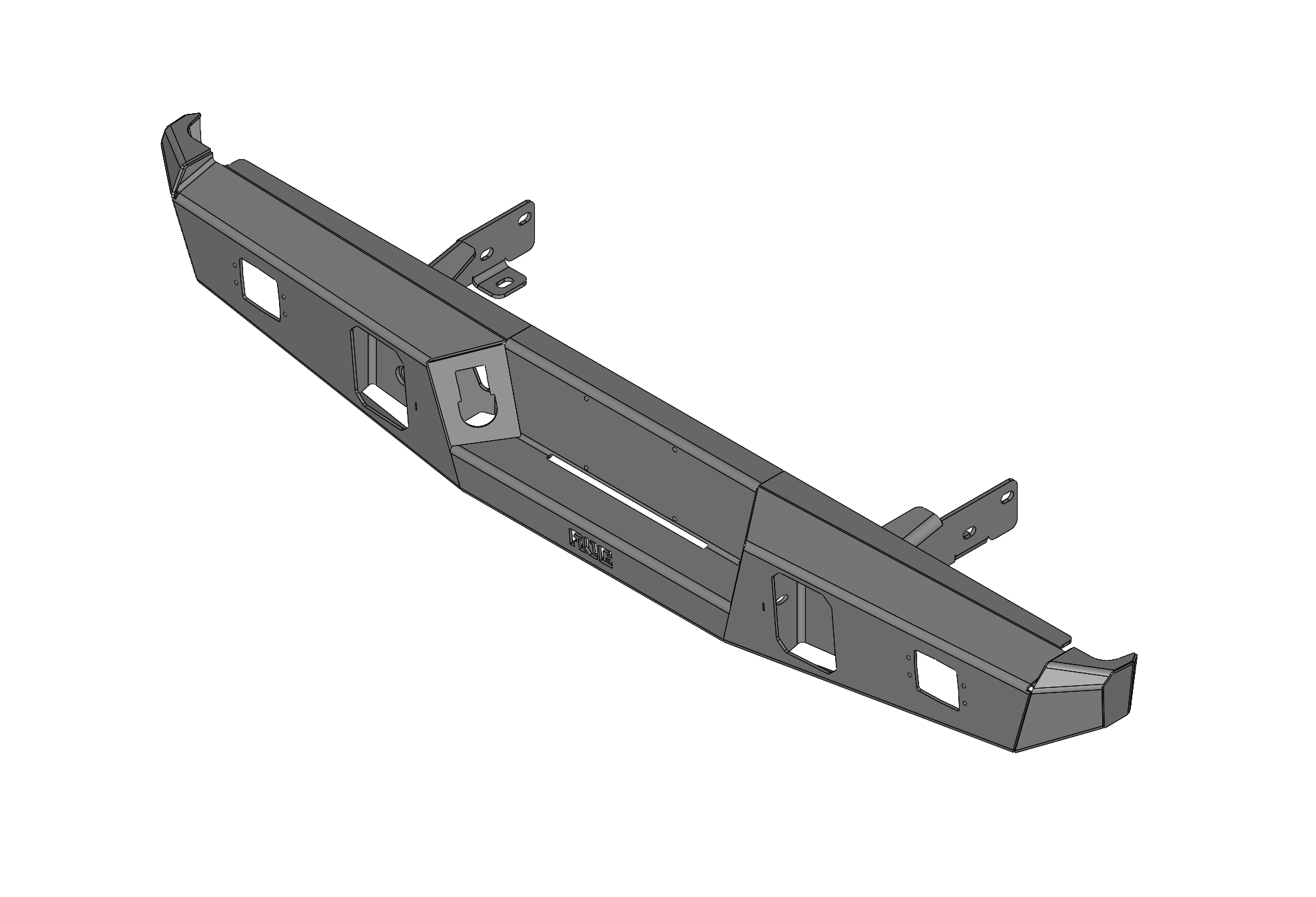 Steel Demon Series 1992-1998 Ford 2500/3500 Rear Bumper