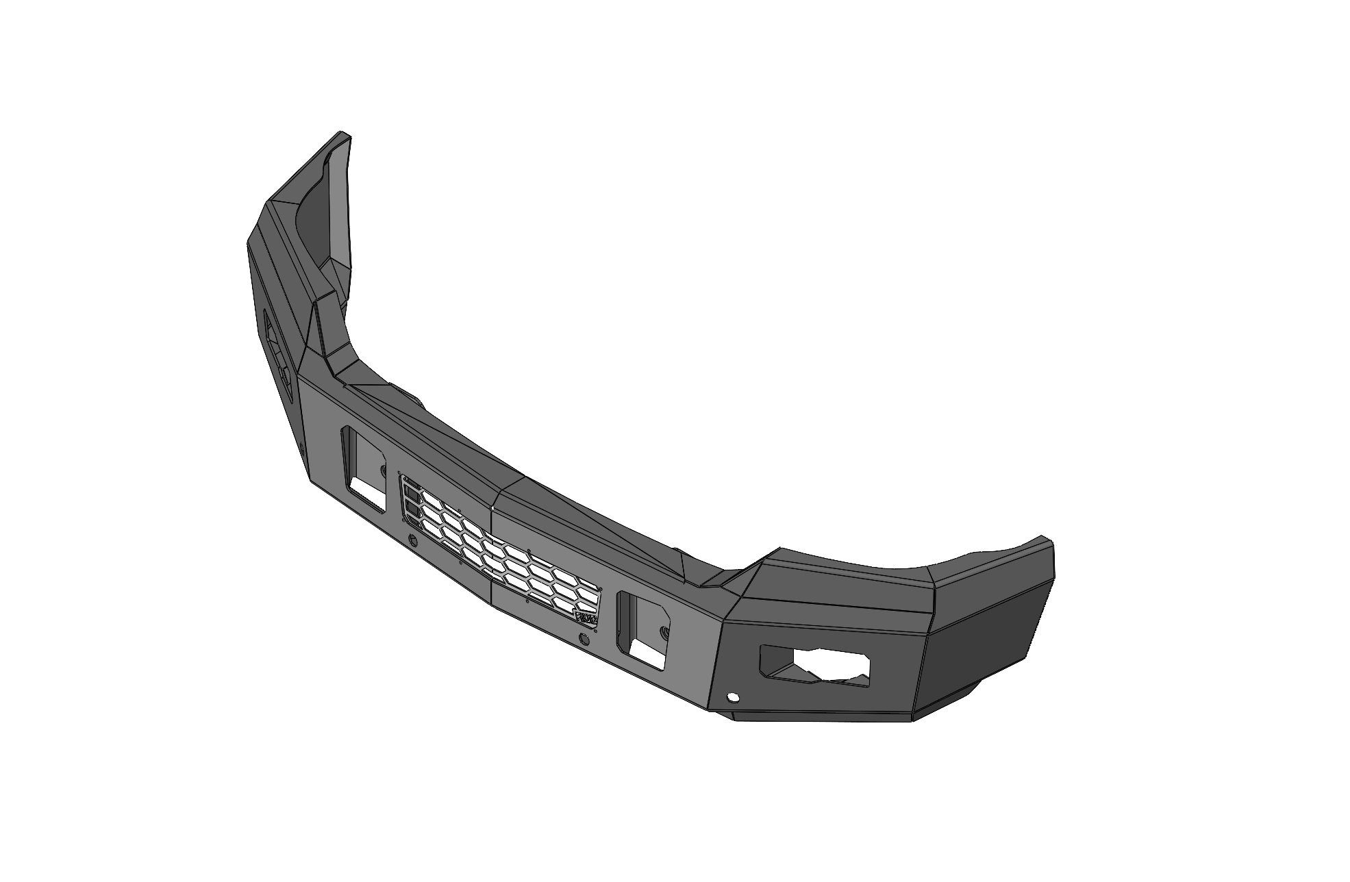 Steel Demon Series 2016-2018 Chevy 1500 Front Bumper