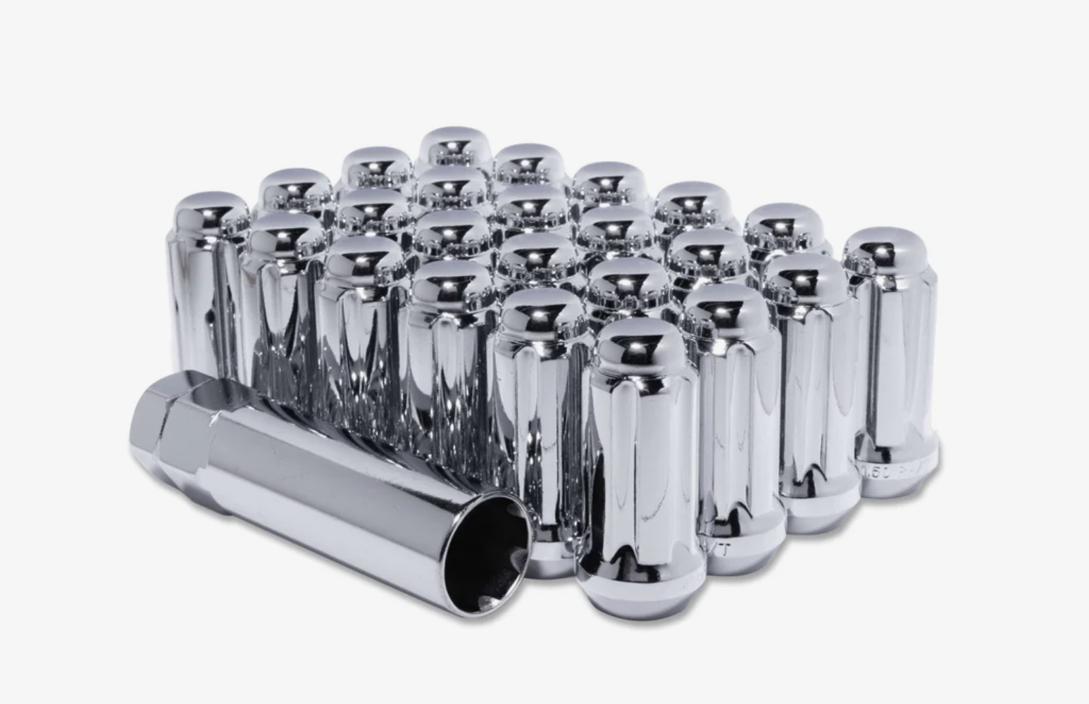 Method Lug Kit - Extended Thread Spline - M14X1.5 - 6 Lug Kit - Chrome - 24 Nuts