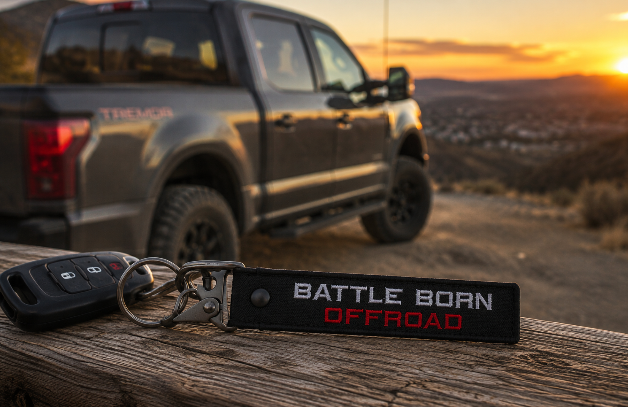 Battle Born Offroad Embroidered Key Lanyard