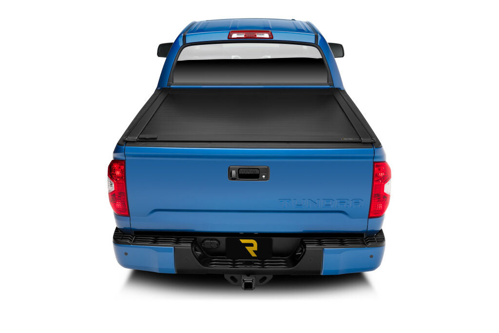 RetraxOne XR Retractable Tonneau Cover Matte One Piece Polycarbonate Construction 2007-2021 Toyota Tundra Regular/Double Cab 6' 6 inch Bed without Deck Rail System without Stake Pockets