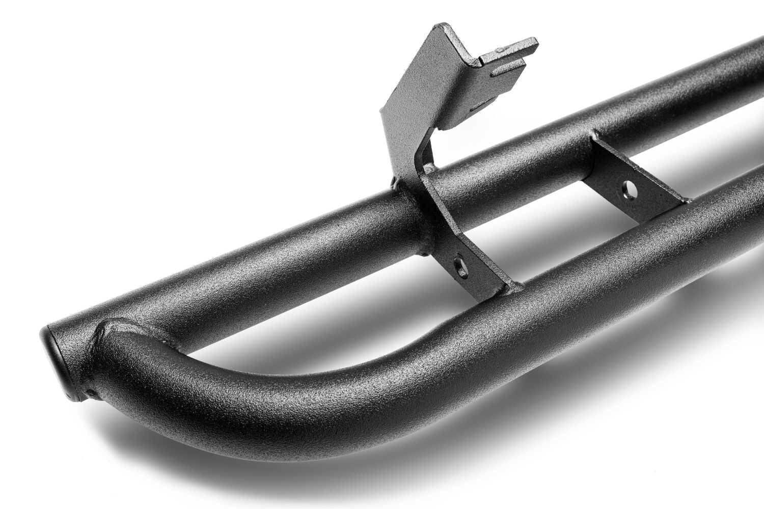 RKR Rock Rails Cab Length (2 Steps per Side) without Kick Out 2007-2021 Toyota Tundra CrewMax Textured Black NFab