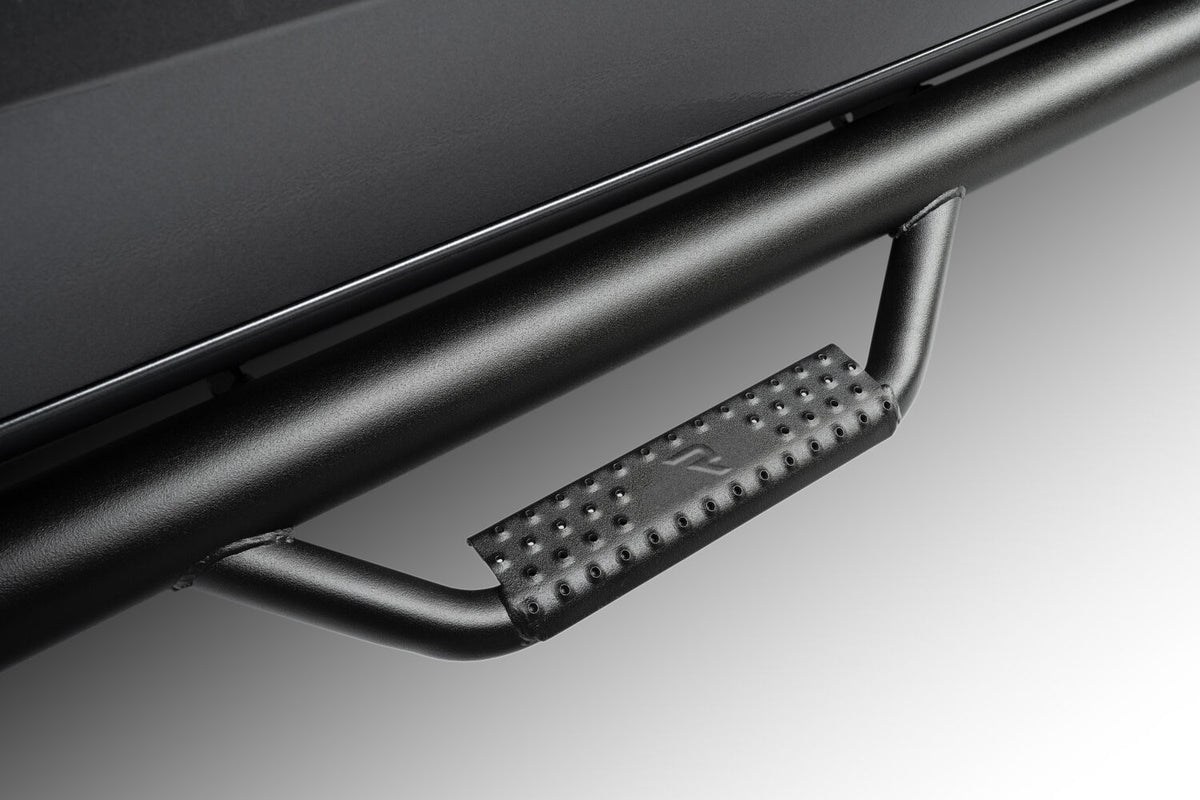 Nerf Step Bar Cab Length (2 Steps per Side) 2007-2021 Toyota Tundra Double Cab Textured Black N Fab