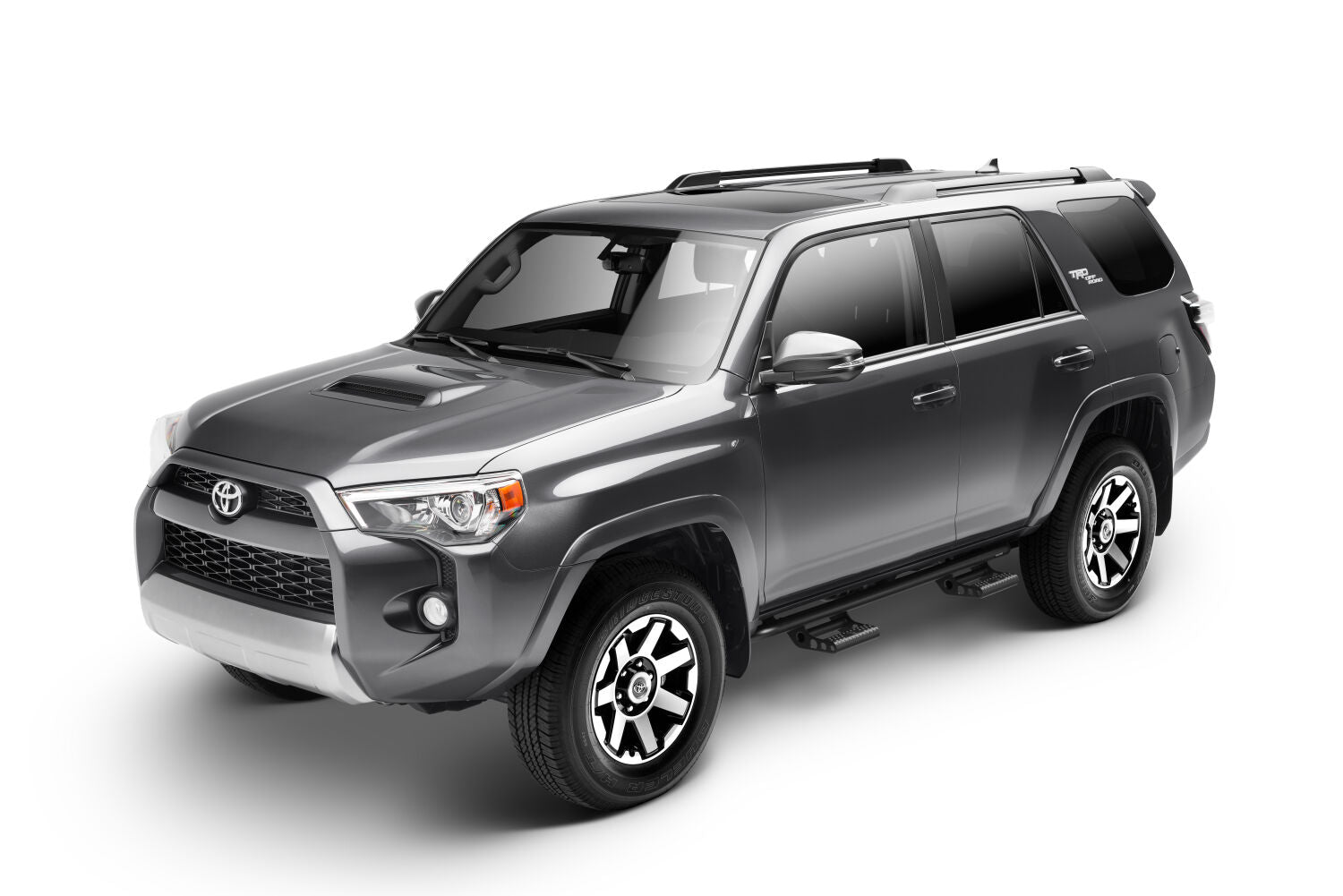 RKR Step System Full Length (1 Step Mount/1 Step per Side) 1.75 Inch Rails 10-24 4Runner EXC. Limited, TRD Sport, Nightshade and 10-13 SR5 Models TX Blk Textured Black NFab