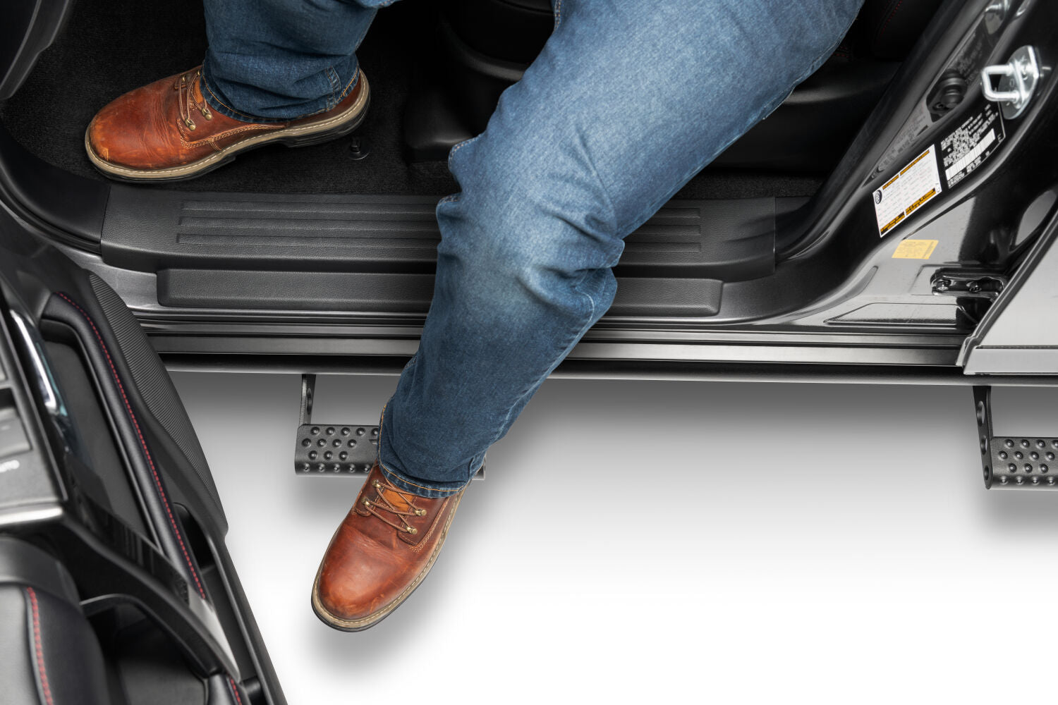 RKR Step System Full Length (1 Step Mount/1 Step per Side) 1.75 Inch Rails 10-24 4Runner EXC. Limited, TRD Sport, Nightshade and 10-13 SR5 Models TX Blk Textured Black NFab