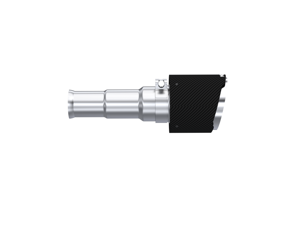 2019-2024 Ram 1500 5.7L Hemi Carbon Fiber Exhaust Tips, 5 Inch OD Dual Wall Angle Cut, Sold In Pairs MBRP