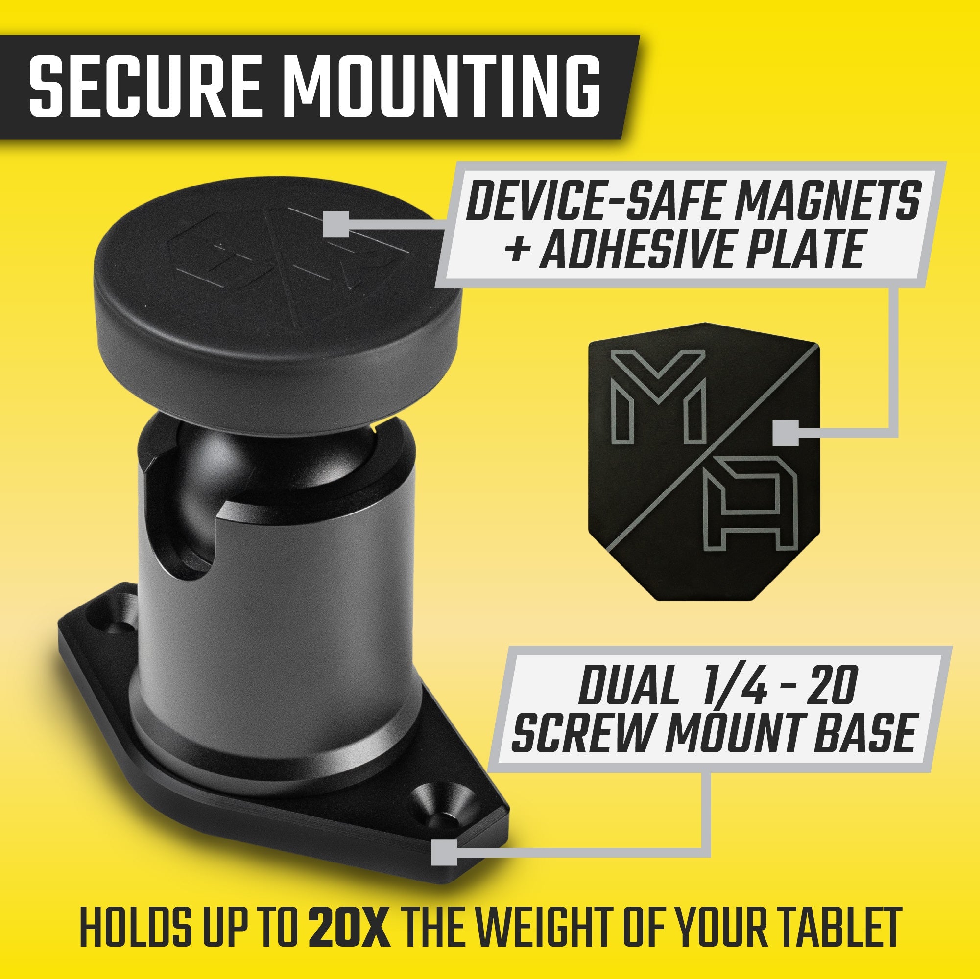 TabNetic Maxx | Rugged Magnetic Tablet Mount