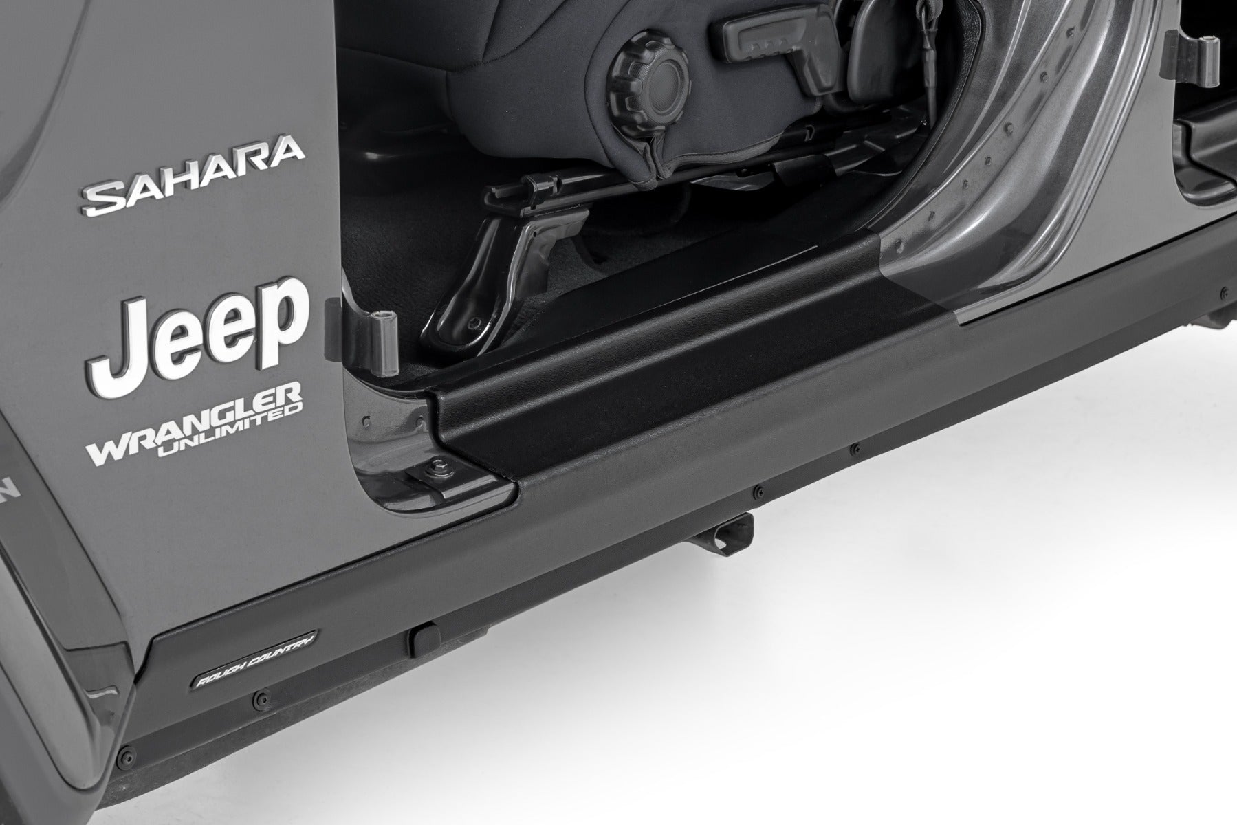 Trail Cladding Rocker Sill Plates Jeep Wrangler Unlimited 4WD (2018-2026) Rough Country
