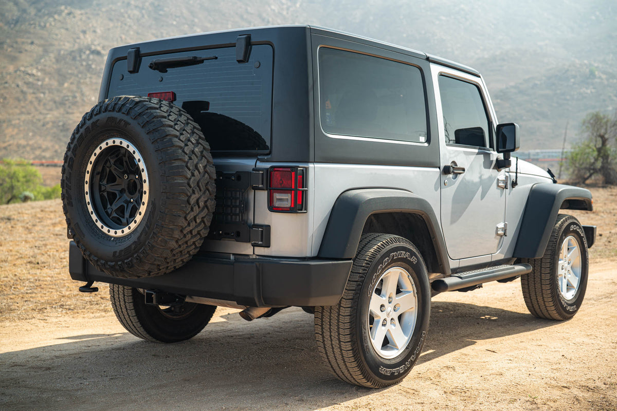 2007 2018 Jeep Wrangler JK Tailgate Reinforcement Molle Panel DV8 Offroad