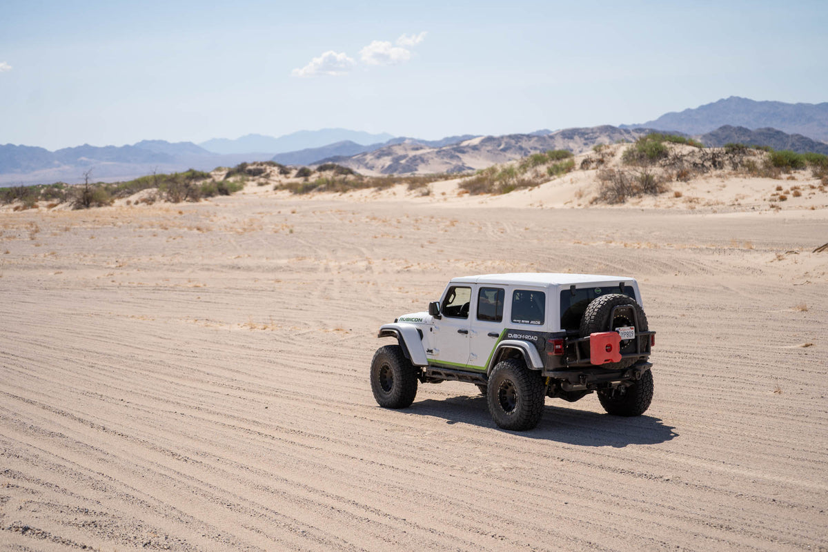 2018 2025 Jeep Wrangler JL Body Mounted Tire Carrier DV8 Offroad