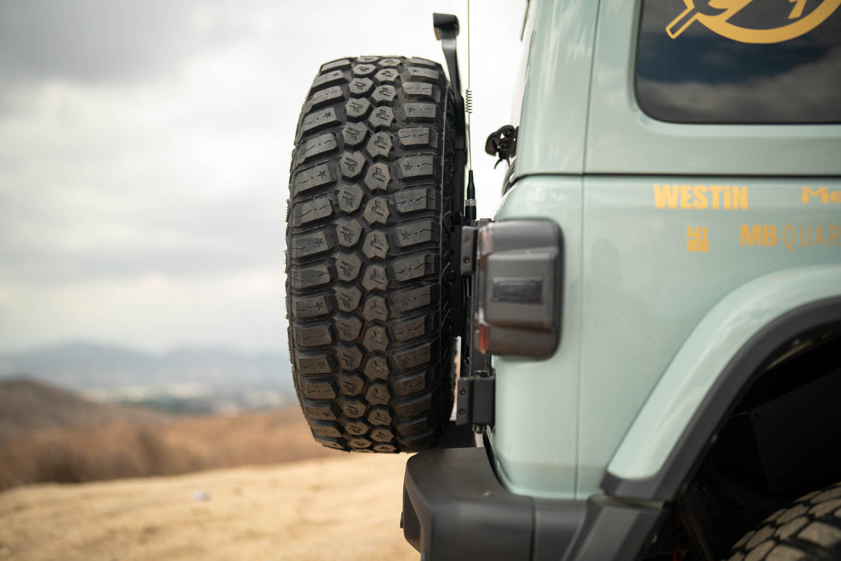 2018 2025 Jeep Wrangler JL Spare Tire Carrier DV8 Offroad