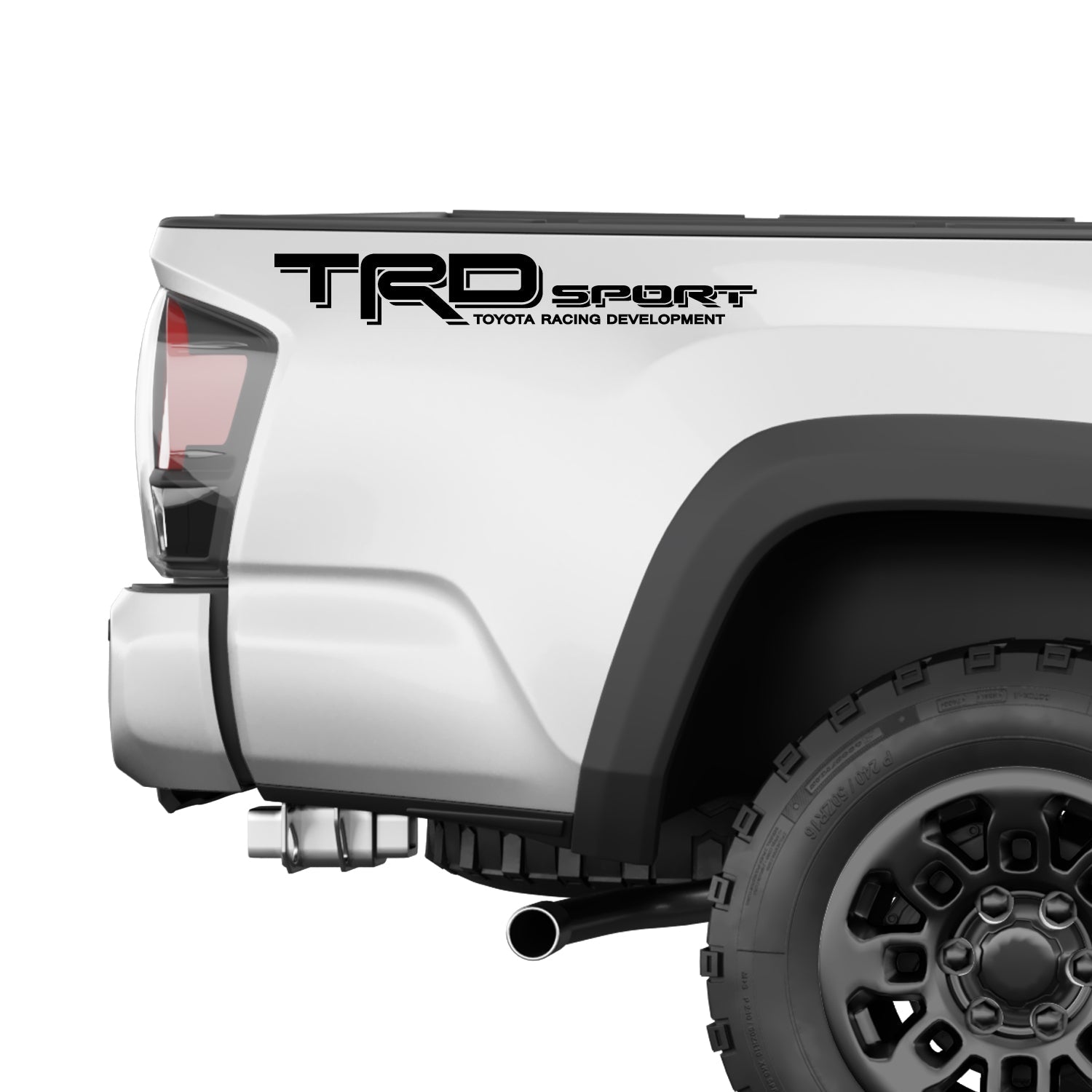 TRD Sport Decals for Tacoma, Racing Development Sticker | Black