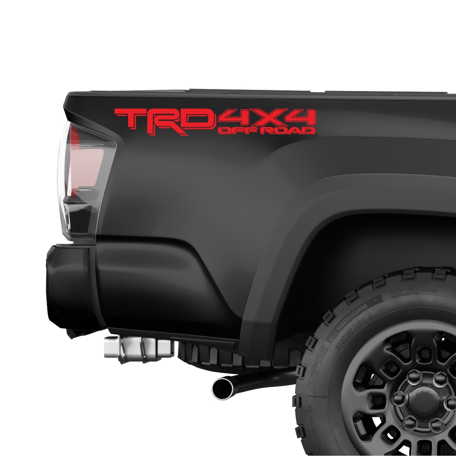 TRD 4x4 Off Road Decals Stickers | Red