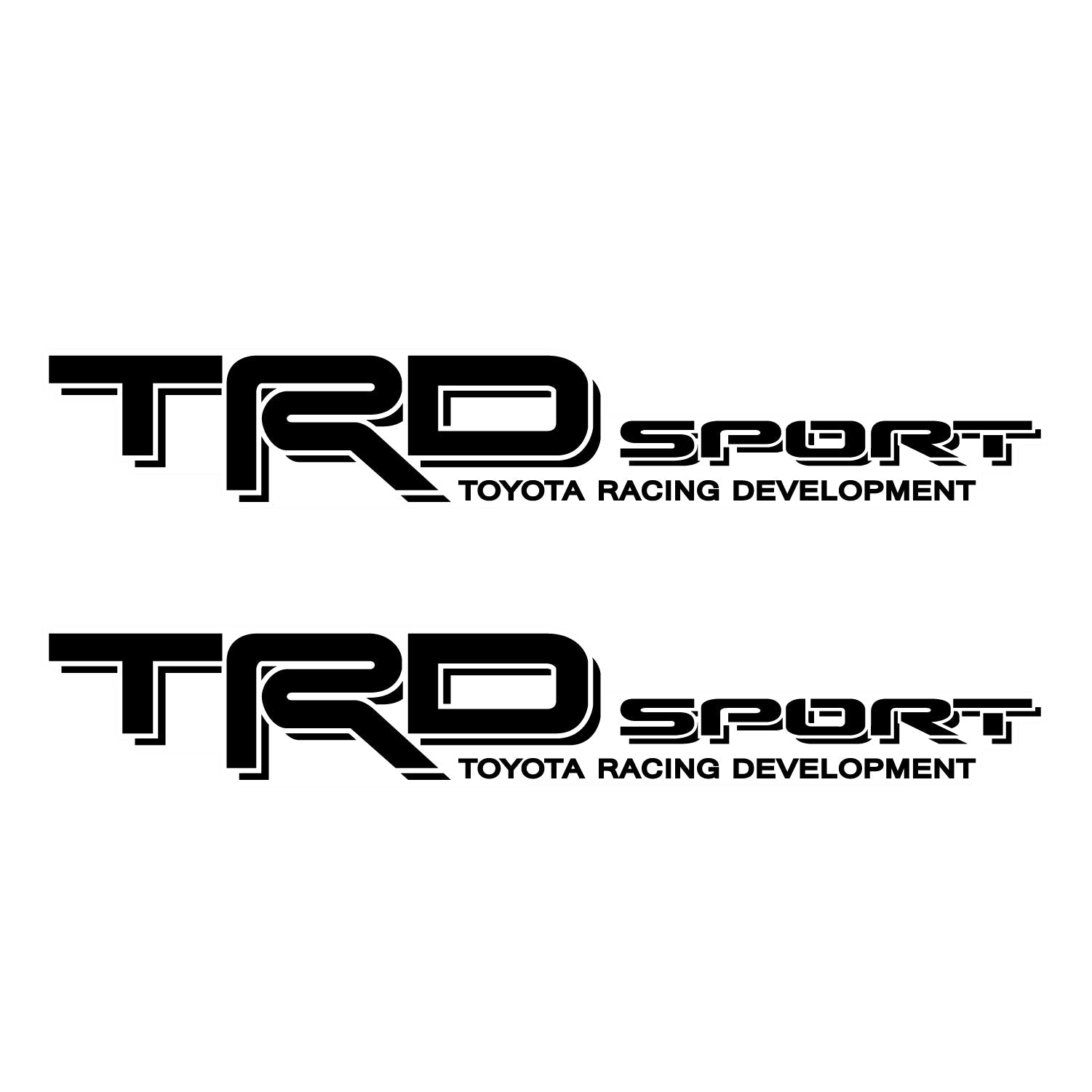 TRD Sport Decals for Tacoma, Racing Development Sticker | Black