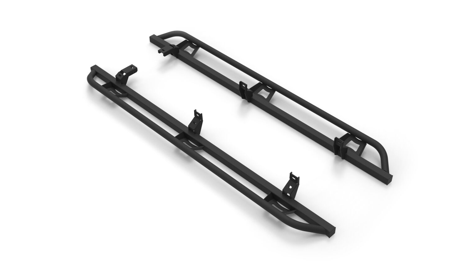 TrailSlider Step System Cab Length (2 Steps per Side) 2019-2026 Ford Ranger SuperCrew Textured Black NFab