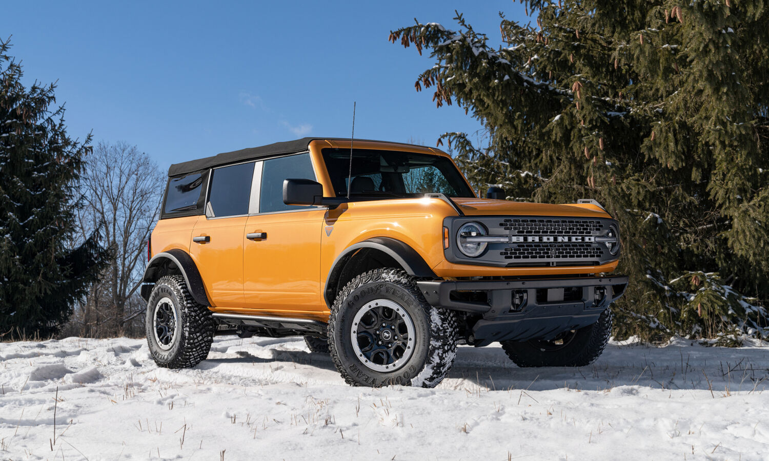 TrailSlider Step System Full Length (2 Steps per Side) 2021-2025 Ford Bronco 4-Dr Textured Black NFab