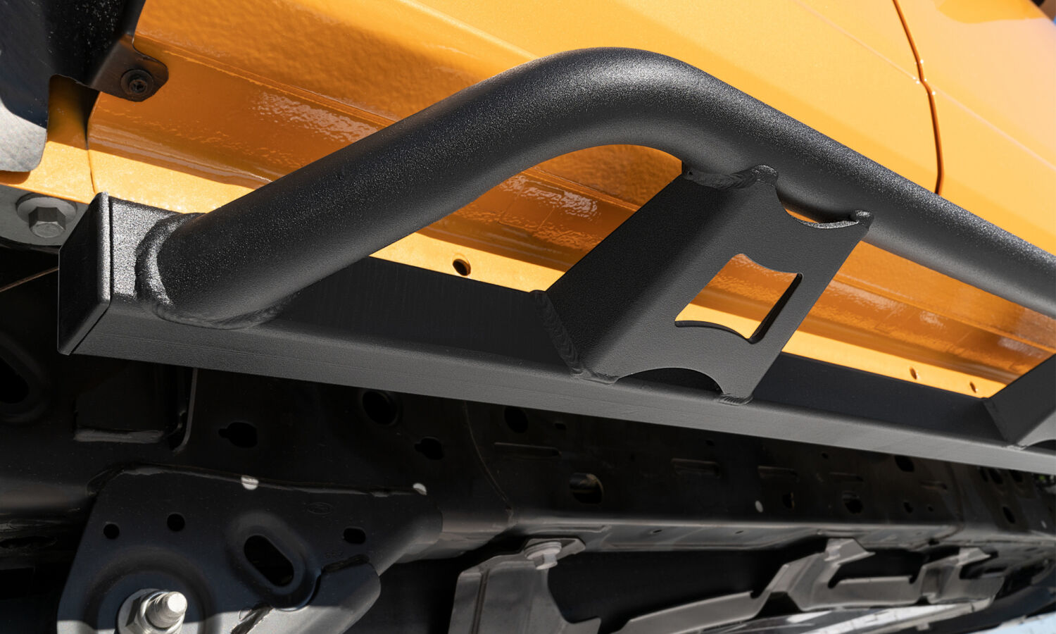 TrailSlider Step System Full Length (2 Steps per Side) 2021-2025 Ford Bronco 4-Dr Textured Black NFab