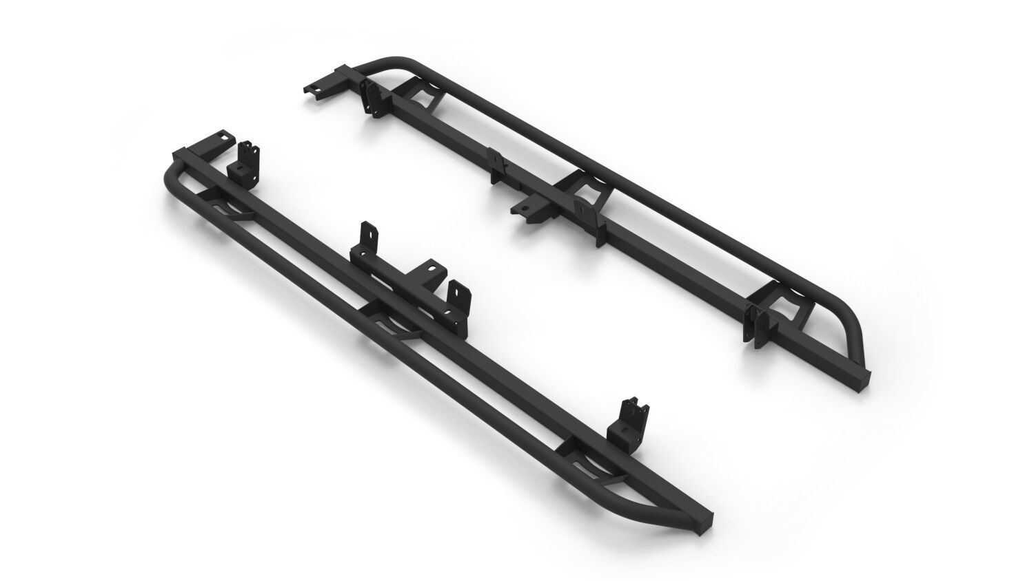 TrailSlider Step System Cab Length (2 Steps per Side) 2015-2025 Chevy Colorado/GMC Canyon Crew Cab Textured Black NFab