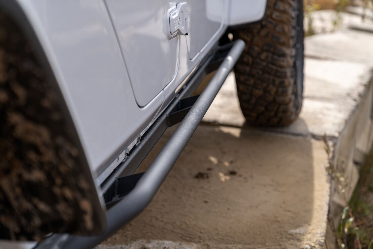 TrailSlider Step System Cab Length (2 Steps per Side) 2020-2025 Jeep Gladiator Textured Black NFab