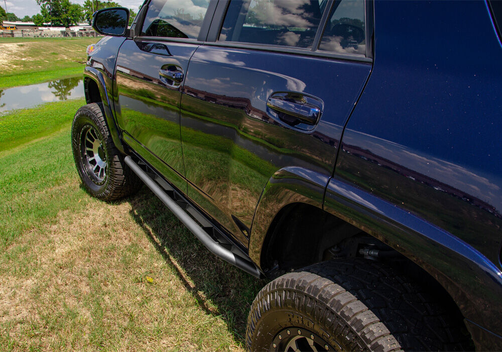 TrailSlider Step System Cab Length (2 Steps per Side) 2005-2016 Toyota Tacoma Double Cab Textured Black NFab