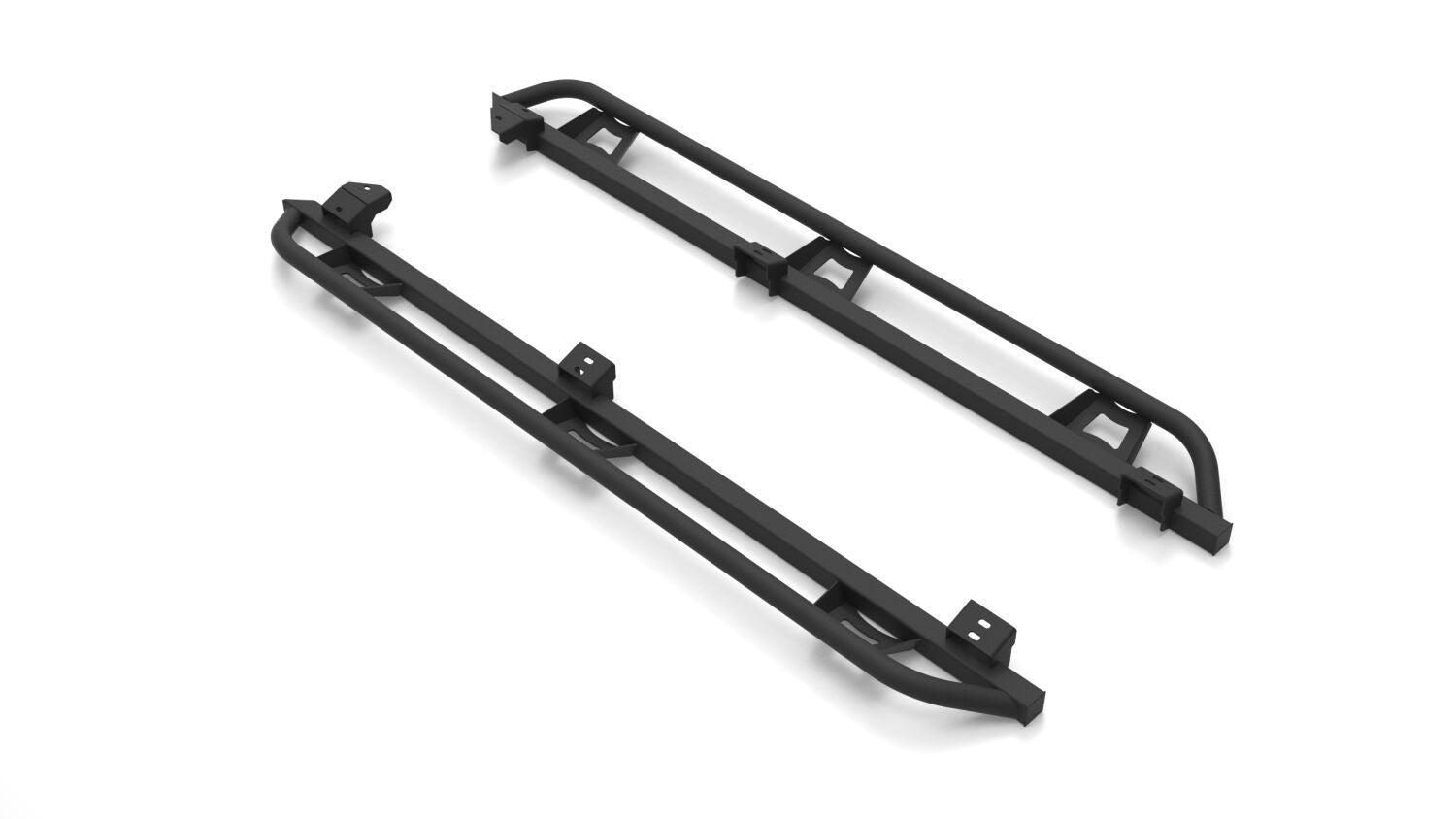 TrailSlider Step System Cab Length (2 Steps per Side) 2016-2023 Toyota Tacoma Double Cab Textured Black NFab