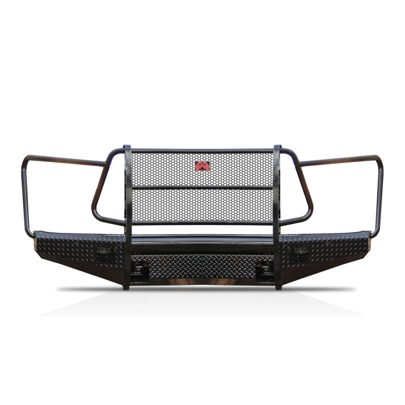 Fab Fours Black Steel Front Ranch Bumper w/ Grille Guard Model TT07-K1860-1