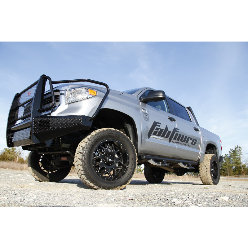 Fab Fours Black Steel Front Bumper w/ Grille Guard Model TT14-K2860-1