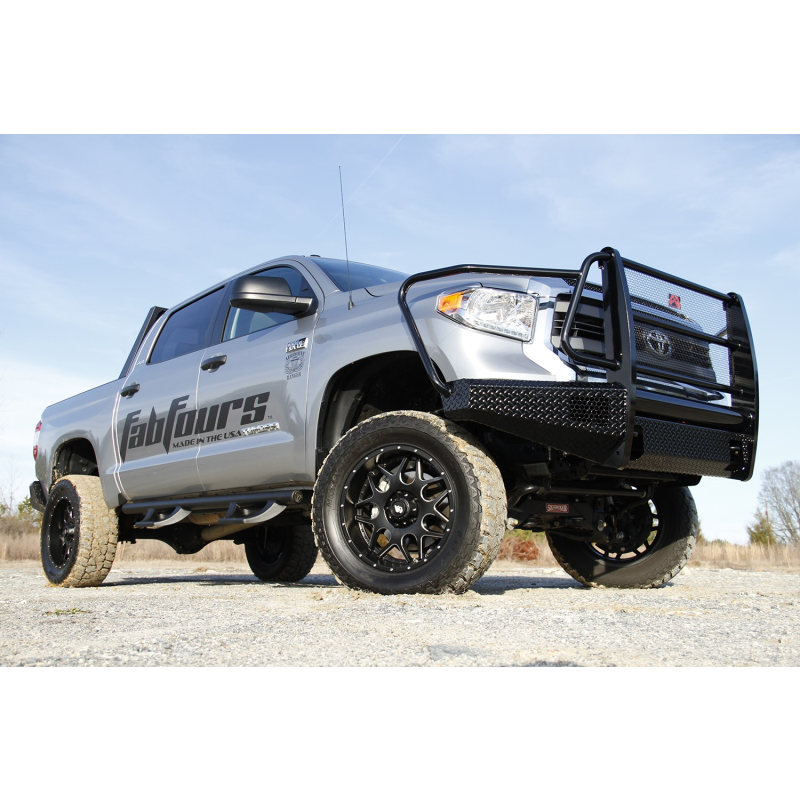 Fab Fours Black Steel Front Bumper w/ Grille Guard Model TT14-K2860-1