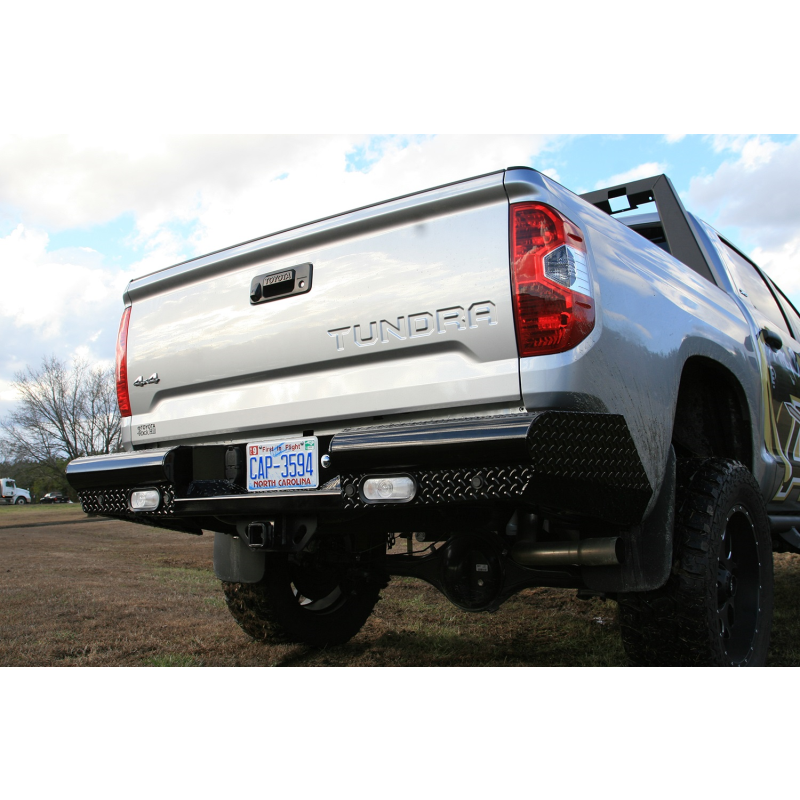 Fab Fours Black Steel Ranch Rear Bumper Model TT14-T2850-1