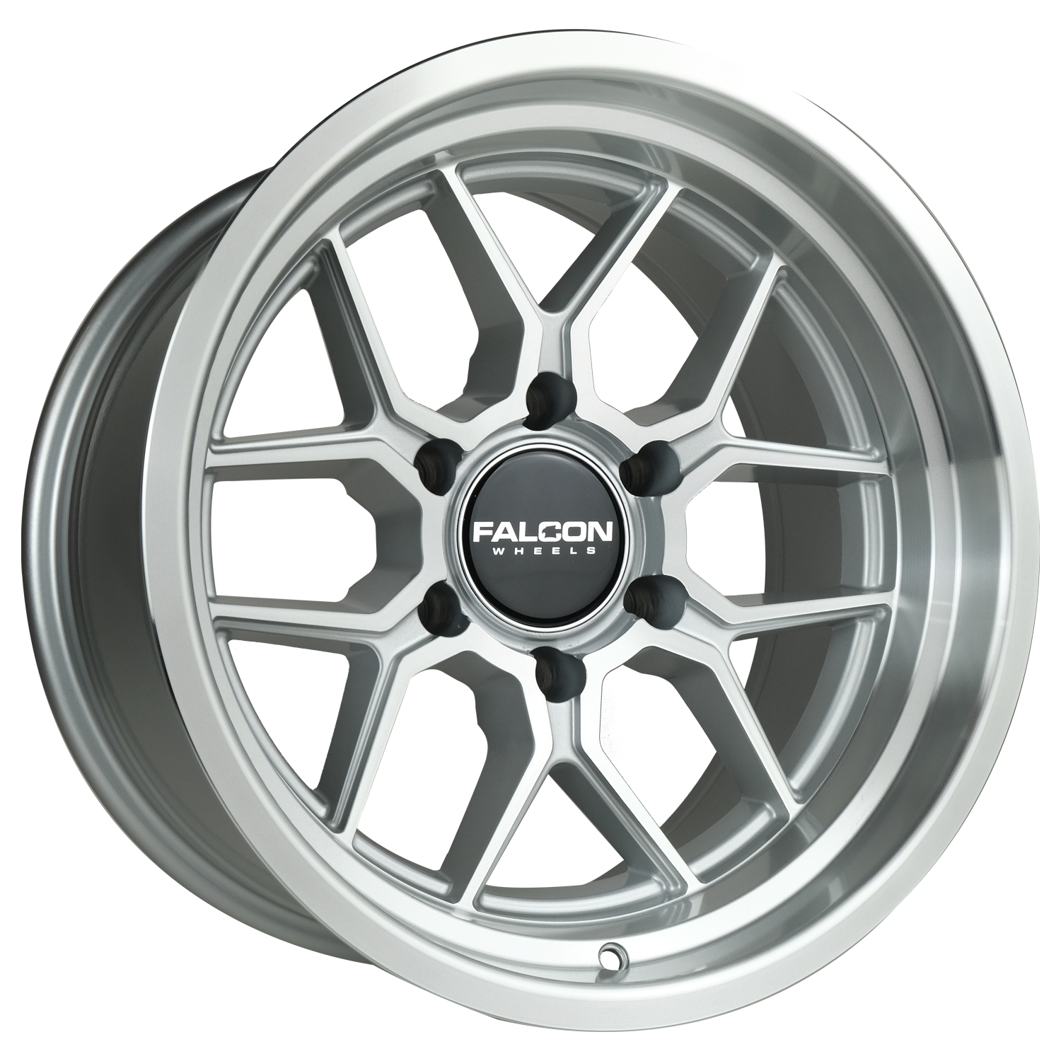 TX1 - Apollo Silver w/Machine Face & Lip 17x9