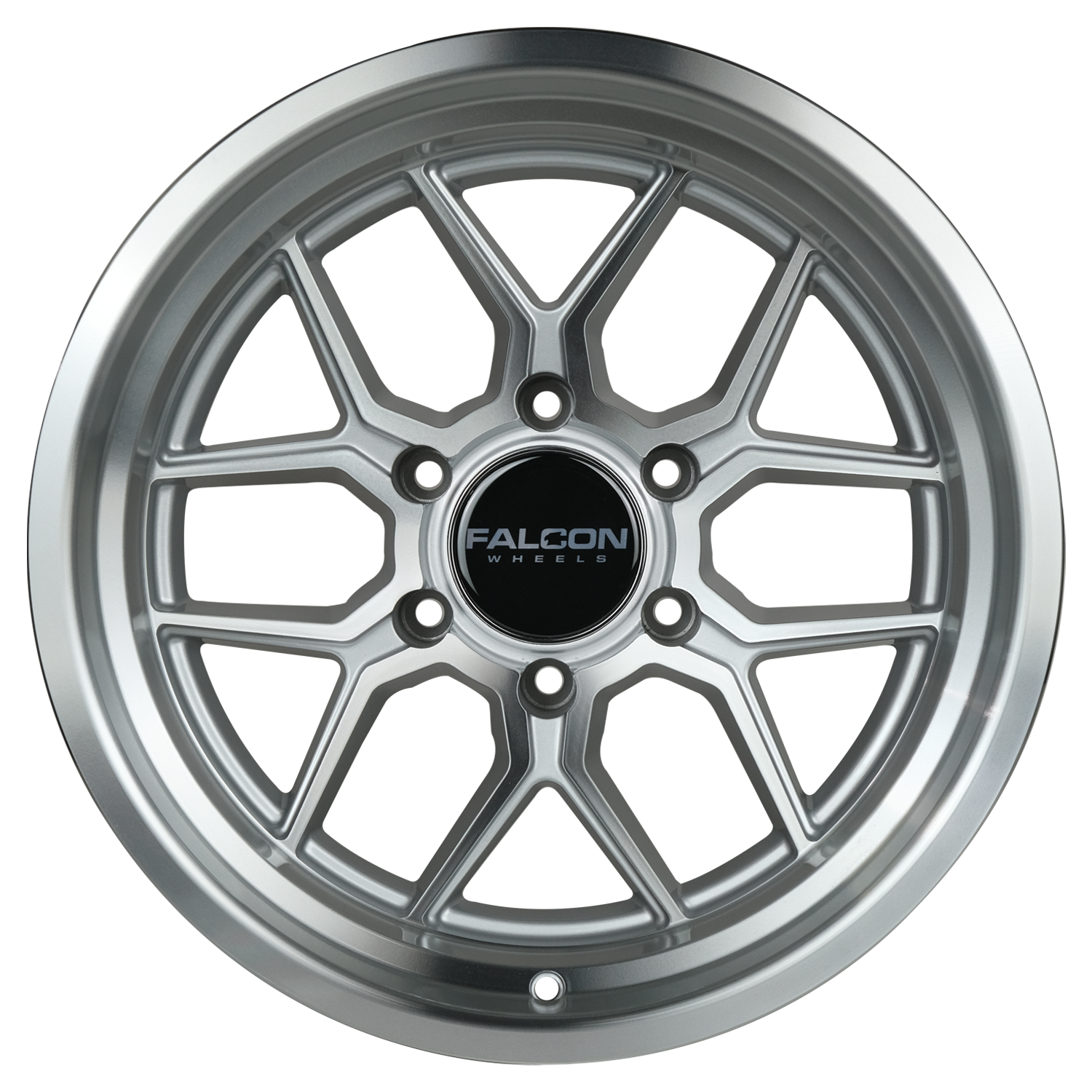 TX1 - Apollo Silver w/Machine Face & Lip 17x9