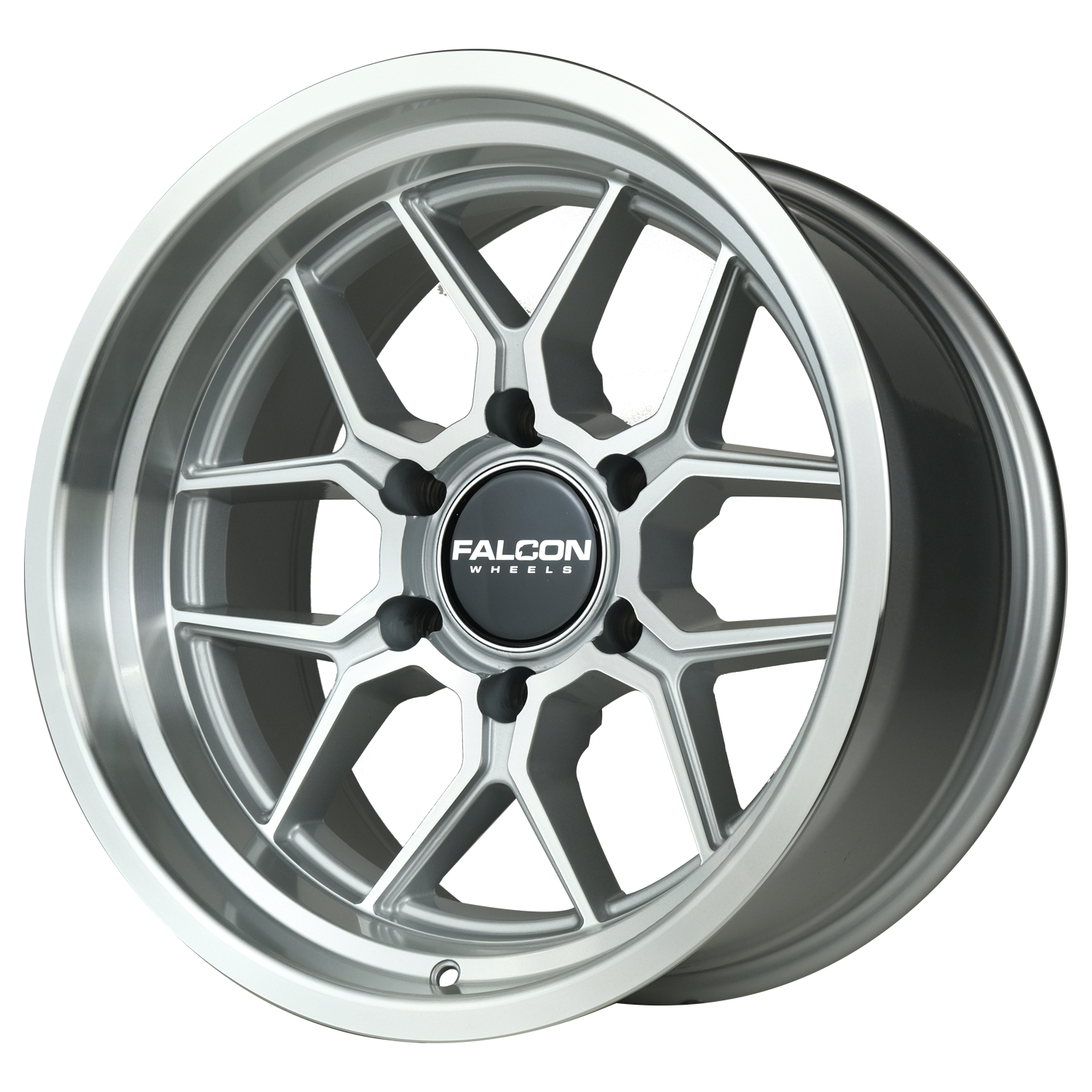 TX1 - Apollo Silver w/Machine Face & Lip 17x9
