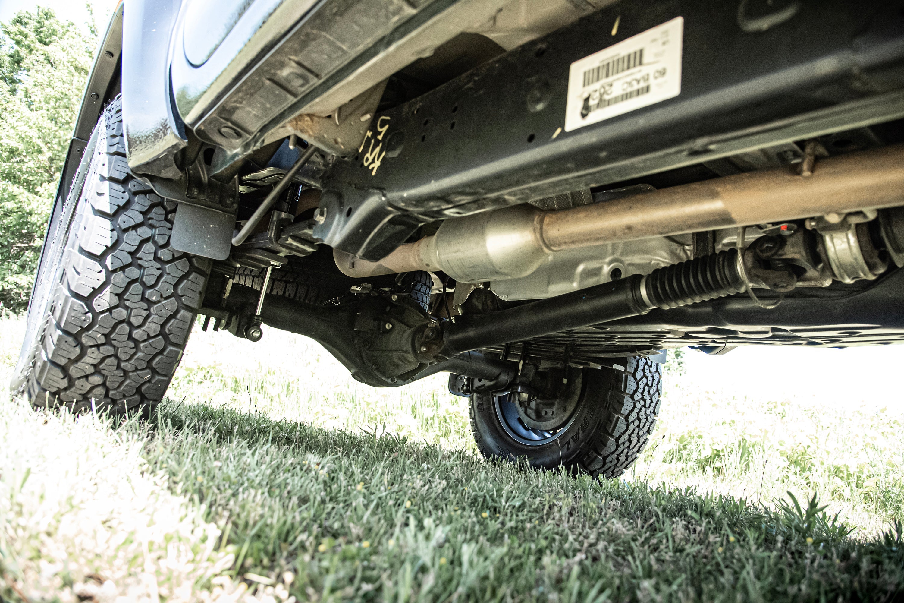 2-inch lift kit with FOX coil-overs installed on a Toyota Hilux, showcasing enhanced suspension and off-road capability.