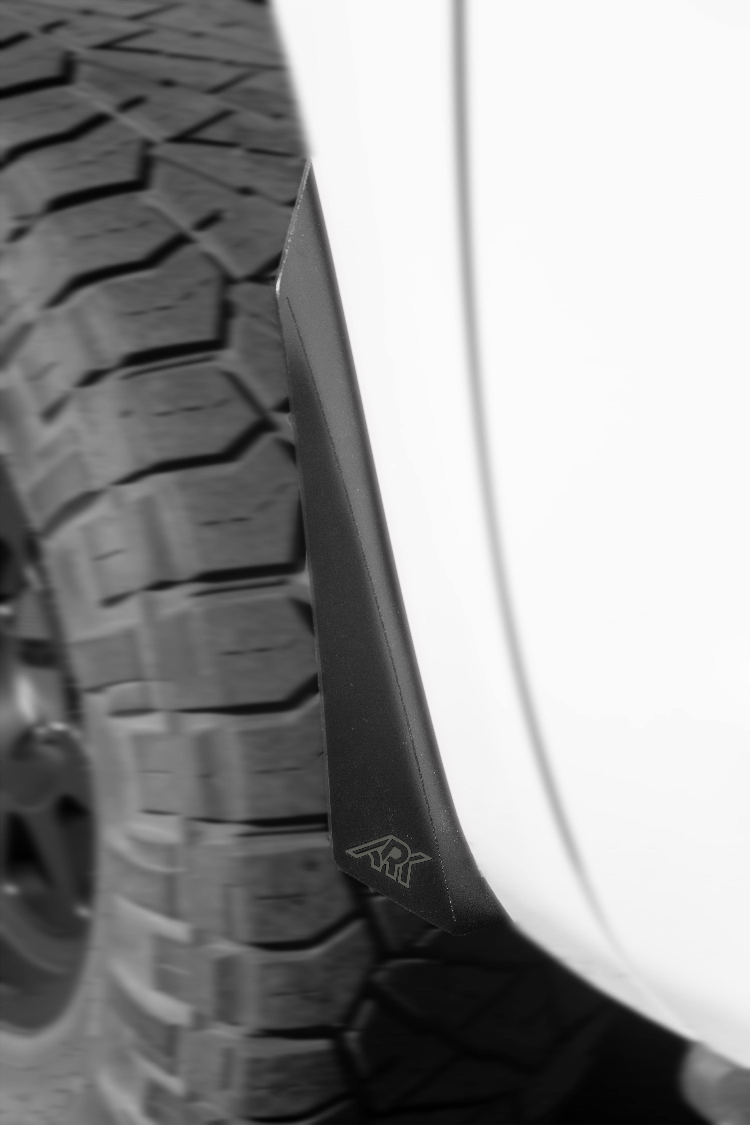 TriXpoly splash guards and mudflaps for 2007-2021 Toyota Tundra, designed for protection and durability.