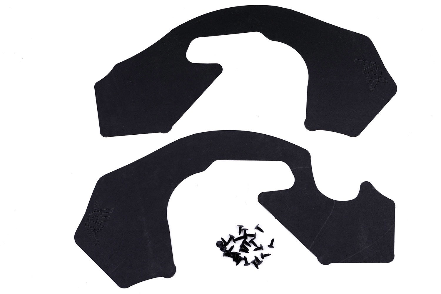 Splash guards for 2007-2021 Toyota Sequoia, designed to protect against mud and debris, includes mounting hardware.
